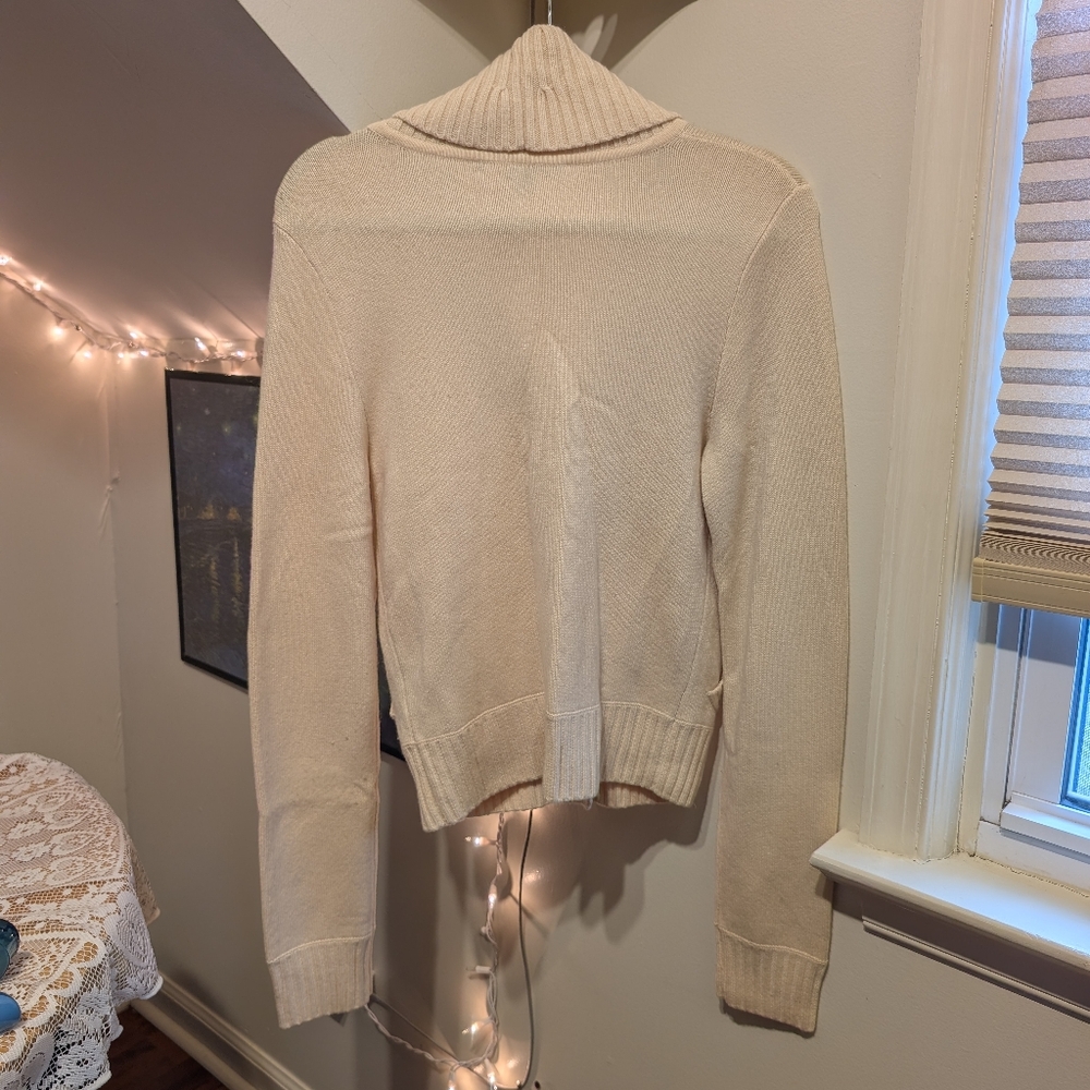 Rare Vintage Ralph Lauren Black Label Cashmere Cream Sweater - Picture 2 of 5